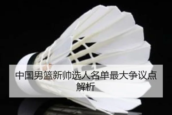 中国男篮新帅选人名单最大争议点解析